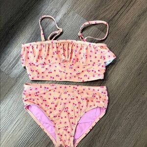 Epic Threads Pink Cherry Ruffle Two-Piece Swim Set